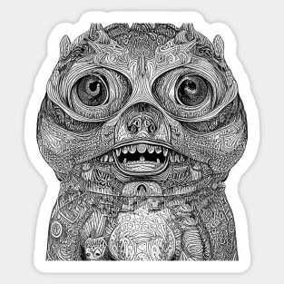 Luchadog Sticker